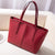 Women's Large All Seasons Pu Leather Fashion Tote Bag