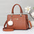 Women's Large All Seasons Pu Leather Letter Solid Color Elegant Classic Style Square Zipper Square Bag