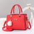 Women's Large All Seasons Pu Leather Letter Solid Color Elegant Classic Style Square Zipper Square Bag