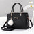 Women's Large All Seasons Pu Leather Letter Solid Color Elegant Classic Style Square Zipper Square Bag