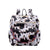 Women's Large All Seasons Pu Leather Plaid Leopard Streetwear Square Zipper Fashion Backpack