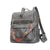 Women's Large All Seasons Pu Leather Plaid Leopard Streetwear Square Zipper Fashion Backpack