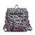 Women's Large All Seasons Pu Leather Plaid Leopard Streetwear Square Zipper Fashion Backpack