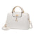 Women's Large All Seasons Pu Leather Solid Color Classic Style Square Zipper Handbag