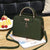 Women's Large All Seasons Pu Leather Solid Color Classic Style Square Zipper Handbag