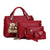 Women's Large All Seasons Pu Leather Streetwear Bag Sets