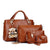 Women's Large All Seasons Pu Leather Streetwear Bag Sets