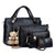 Women's Large All Seasons Pu Leather Streetwear Bag Sets