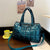 Women's Large Autumn&winter Cotton Solid Color Fashion Square Zipper Handbag