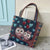 Women's Large Canvas Animal Cartoon Streetwear Square Zipper Handbag