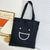 Women's Large Canvas Cartoon Classic Style Zipper Canvas Bag