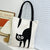 Women's Large Canvas Cartoon Classic Style Zipper Canvas Bag