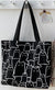 Women's Large Canvas Color Block Streetwear Square Zipper Shoulder Bag