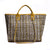 Women's Large Canvas Plaid Solid Color Streetwear Zipper Tote Bag