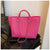 Women's Large Canvas Solid Color Streetwear Square Zipper Shoulder Bag Handbag Tote Bag