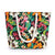 Women's Large Cotton Flower Beach Open Shoulder Bag