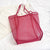 Women's Large Gauze Solid Color Basic Classic Style Open Tote Bag