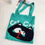 Women's Large Knit Animal Streetwear Square Open Shoulder Bag