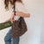 Women's Large Polyester Leopard Streetwear Square Open Shoulder Bag