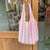 Women's Large Polyester Solid Color Basic Vacation Square Open Tote Bag