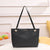 Women's Large Pu Leather Argyle Vintage Style Classic Style Zipper Tote Bag