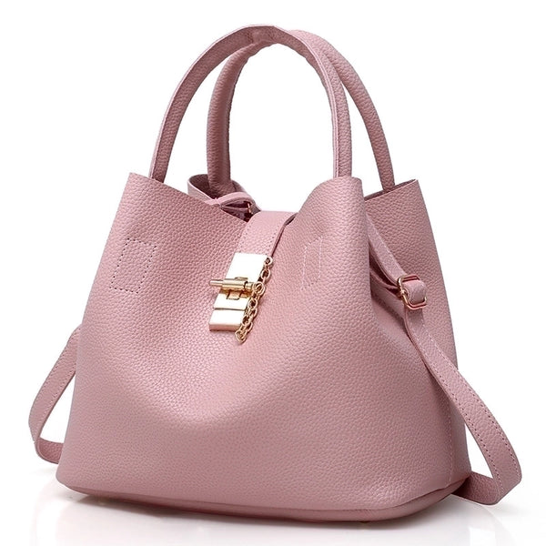 Women's Large Pu Leather Fashion Handbag