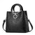 Women's Large Pu Leather Flower Streetwear Zipper Handbag