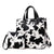 Women's Large Pu Leather Leopard Basic Streetwear Square Zipper Bag Sets Handbag Crossbody Bag