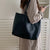 Women's Large Pu Leather Solid Color Classic Style Magnetic Buckle Tote Bag