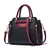 Women's Large Pu Leather Solid Color Classic Style Square Zipper Crossbody Bag