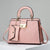 Women's Large Pu Leather Solid Color Classic Style Square Zipper Crossbody Bag