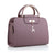 Women's Large Pu Leather Solid Color Elegant Zipper Handbag