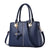 Women's Large Pu Leather Solid Color Fashion Ornament Square Zipper Crossbody Bag