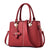 Women's Large Pu Leather Solid Color Fashion Ornament Square Zipper Crossbody Bag