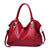 Women's Large Pu Leather Solid Color Fashion Square Zipper Crossbody Bag