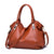 Women's Large Pu Leather Solid Color Fashion Square Zipper Crossbody Bag