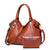 Women's Large Pu Leather Solid Color Fashion Square Zipper Crossbody Bag