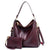 Women's Large Pu Leather Solid Color Fashion Tassel Square Zipper Crossbody Bag