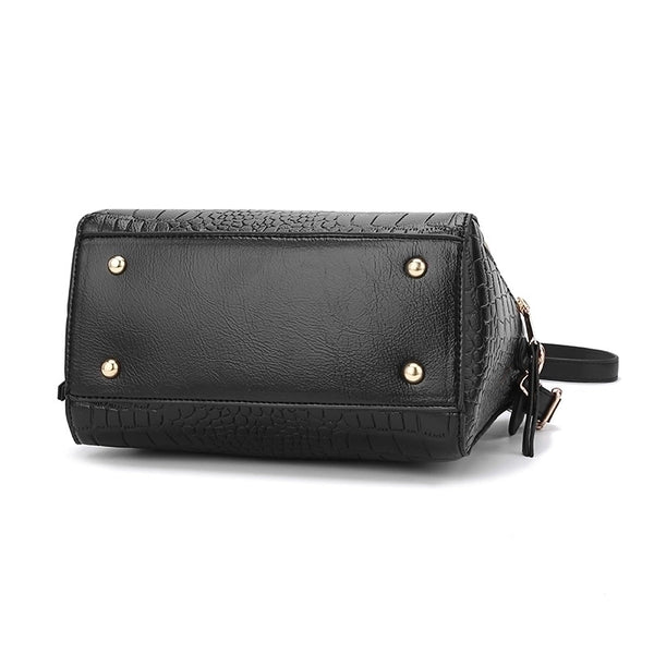 Women's Large Pu Leather Solid Color Streetwear Square Zipper Shoulder Bag Handbag Crossbody Bag