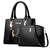 Women's Large Spring Pu Leather Fashion Bag Sets