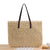 Women's Large Spring&summer Cotton Rope Basic Straw Bag