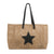 Women's Large Straw Star Elegant Square Magnetic Buckle Shoulder Bag