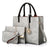 Women's Large Summer Pu Leather Fashion Bag Sets