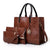 Women's Large Summer Pu Leather Fashion Bag Sets