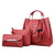 Women's Large Summer Pu Leather Fashion Bag Sets