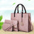 Women's Large Summer Pu Leather Fashion Bag Sets