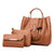 Women's Large Summer Pu Leather Fashion Bag Sets