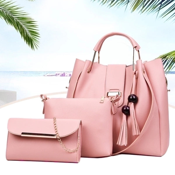 Women's Large Summer Pu Leather Fashion Bag Sets