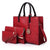 Women's Large Summer Pu Leather Fashion Bag Sets