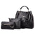 Women's Large Summer Pu Leather Fashion Bag Sets